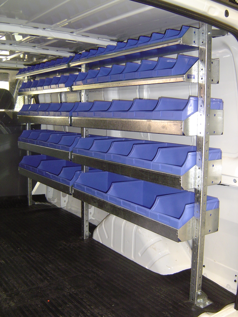 Plumbers Shelving Kit Transporter VW T5/6 2 bays x 1030mm Roof Rack World