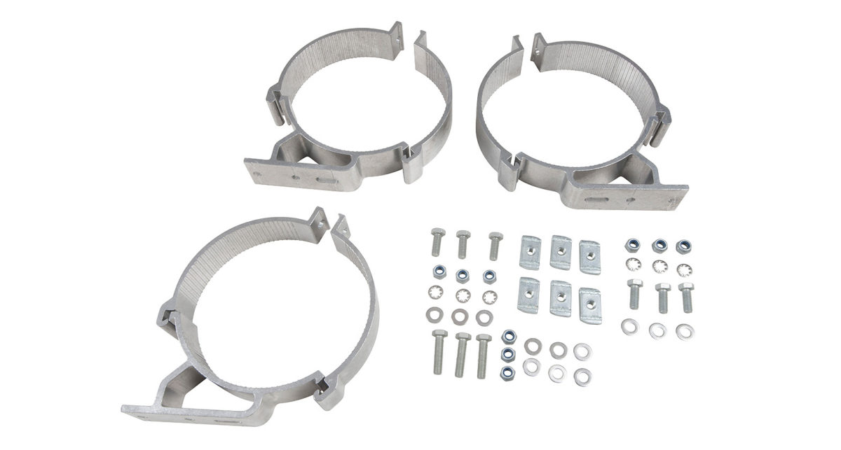 RhinoRack BC3 150mm Conduit/Pipe Clamp Set (3 bars) Roof Rack World