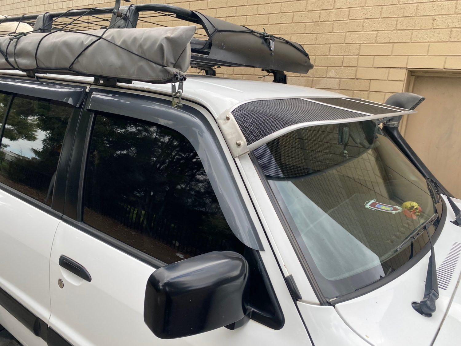 Nissan GU Patrol Mesh Windscreen Sunvisor Roof Rack World