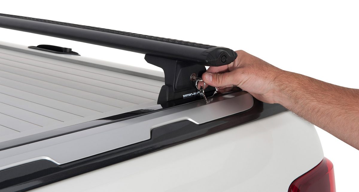 Ford Ranger Wildtrak Black Vortex Roof Racks fit in Factory Tracks on tray Roof Rack World