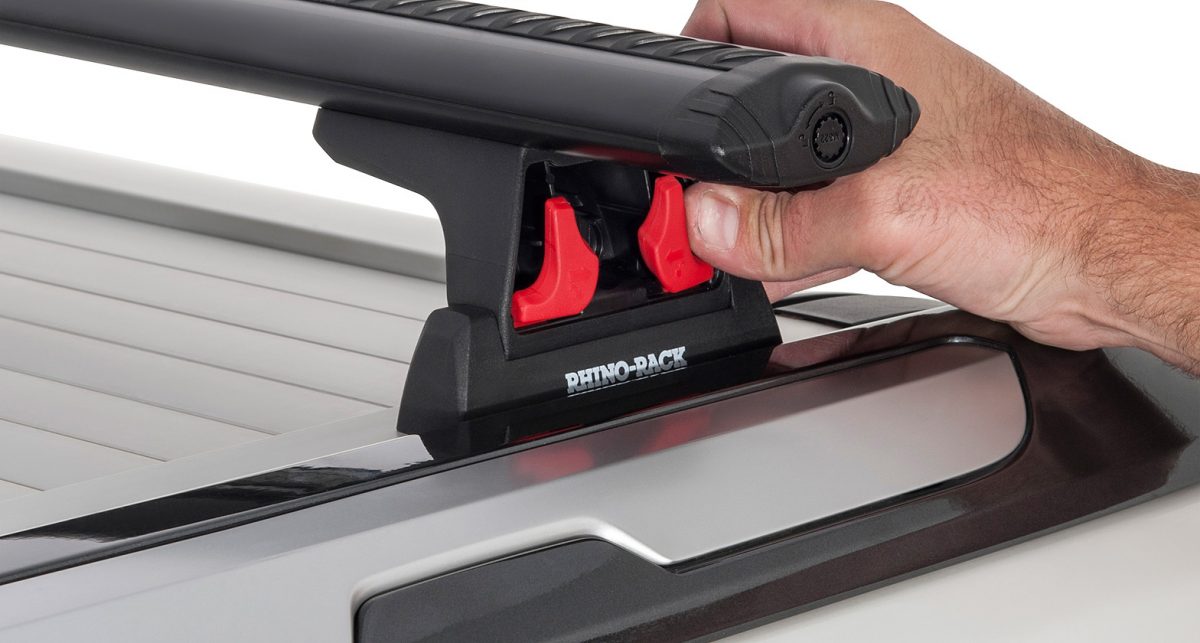 Ford Ranger Wildtrak Black Vortex Roof Racks fit in Factory Tracks on
